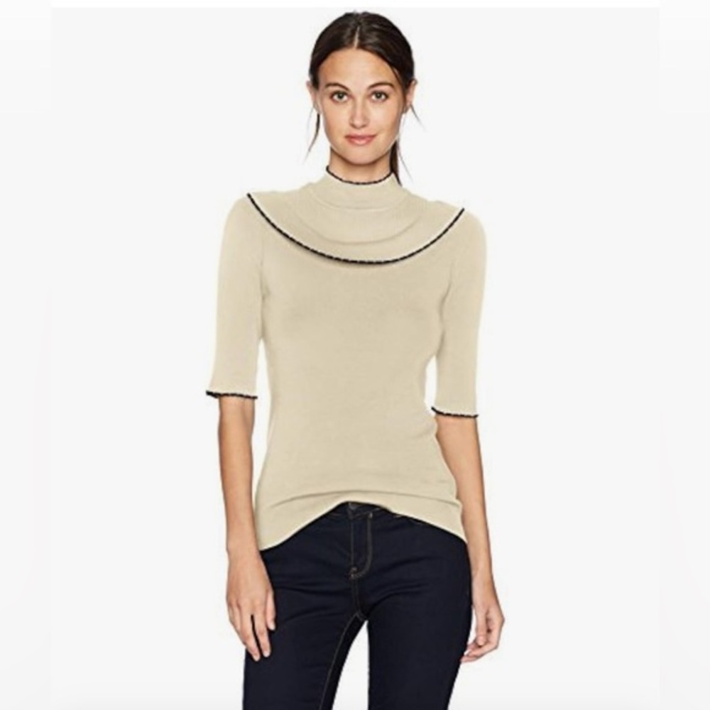 VERO MODA Women’s Belvedere Highneck Sweater in Eggnog
